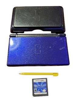 Nintendo Ds Lite Cobalt Blue W/Stylus/Hard Cover Case/Game (Brain Age 2) WORKS/TESTED (NO CHARGER OR ANY OTHER ACCESSORIES INCLUDED). This is a Ninten