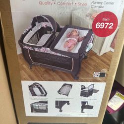 Playpen With Bassinet & Changer Table