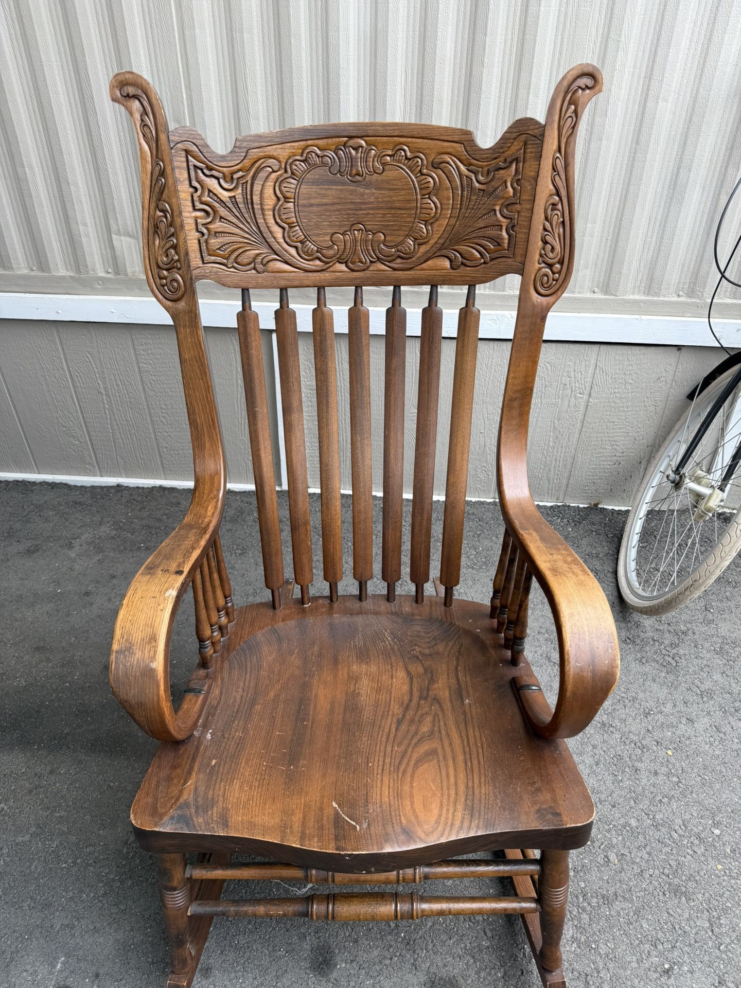 Antique Murphy Chair Co. Wood Rocking Chair