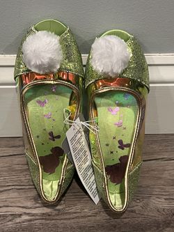 NEW Disney Store Tinkerbell Dress Up Shoes. Size 13/1.
