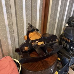 Wooden Motorcycle Rocking Horse