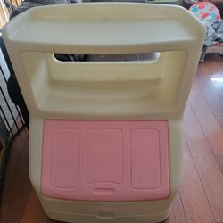 Little tikes hotsell toy box pink