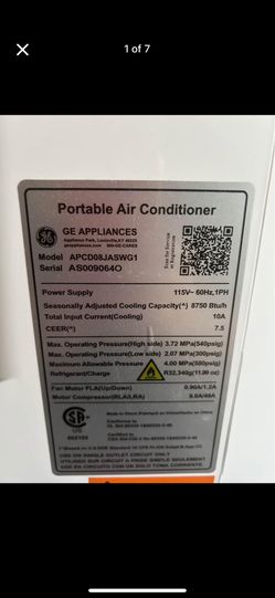 GE 8,000 BTU Portable AC Unit 
