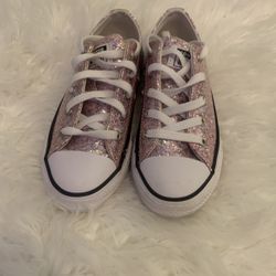 Pink Giltter Converse 