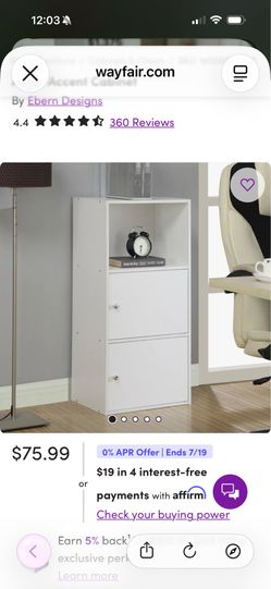 White cabinet