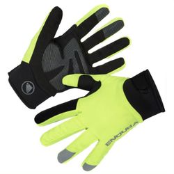Endura Medium Women's High Visibility Neon Black Bike Gloves MSRP$49