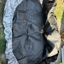 Hot tub protective cover