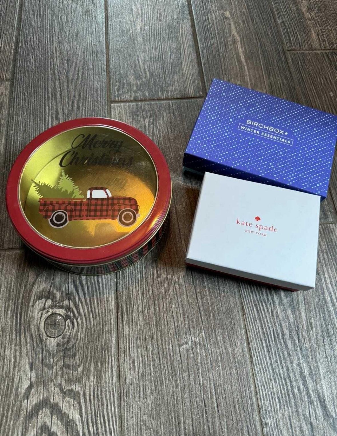 Christmas Tin and Small Gift Boxes