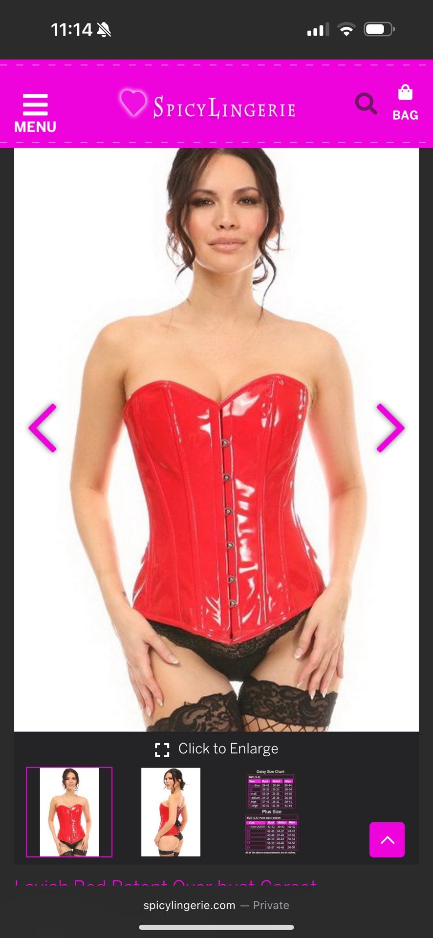 Red Corset /Spicy Lingerie