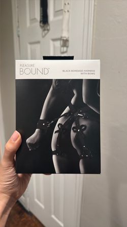 Black Bondage Harness with Bows