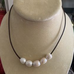 GENUINE PEARL NECKLACES-$25 each