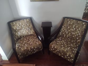 Pair of two (2) accent chairs