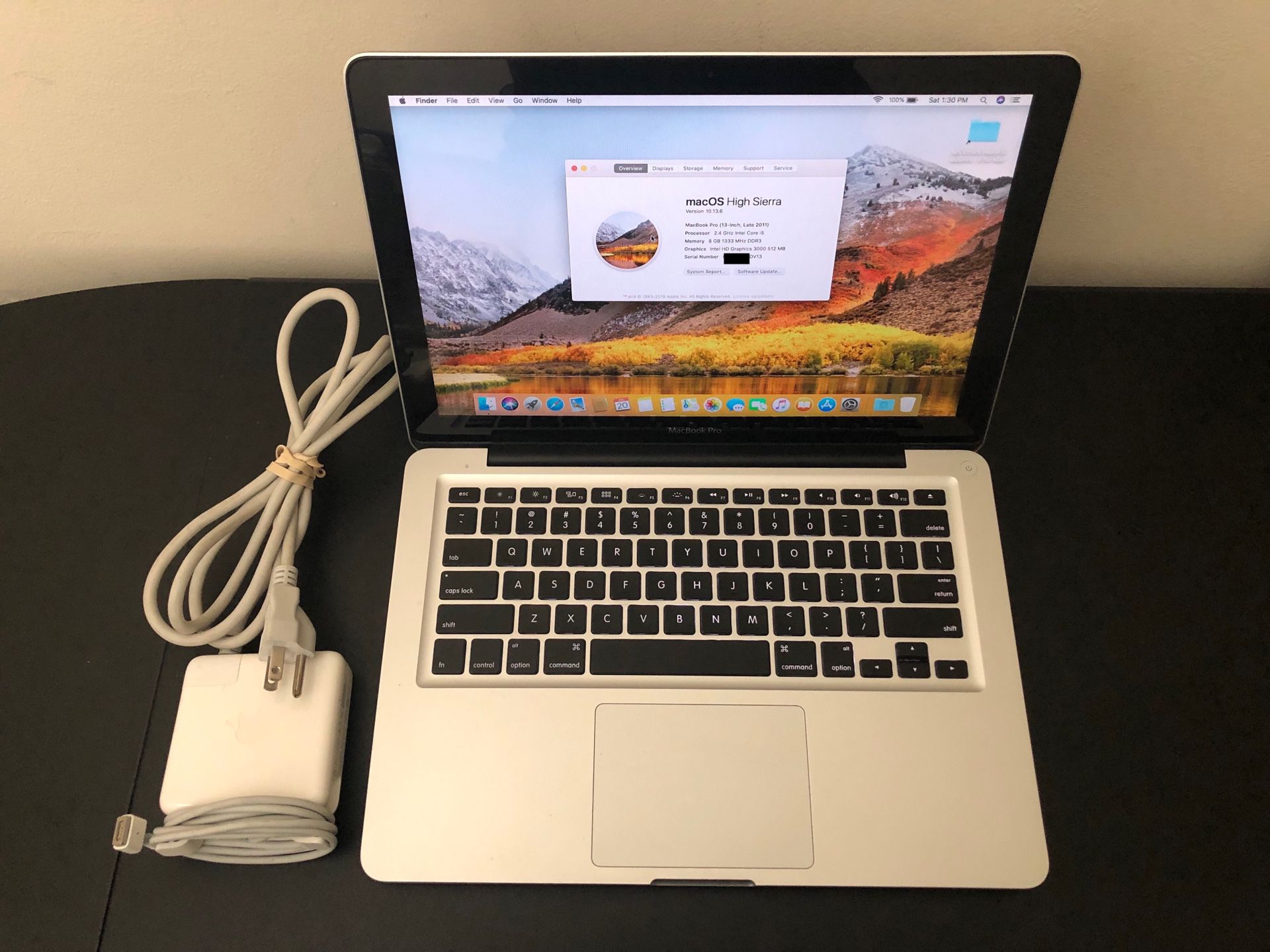 Apple MacBook Pro 2011 A1278 13 inch 2.4GHz 8GB RAM 256GB SSD MD313LL/A MS Office 2019