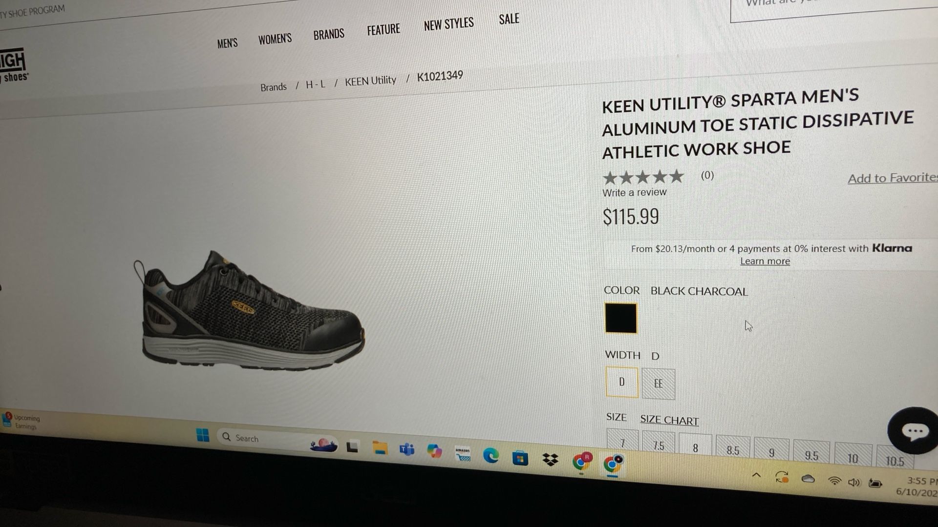 KEEN SPARTA SAFETY SHOES