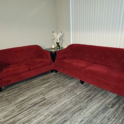Good Condition Red Sofa For Sale 