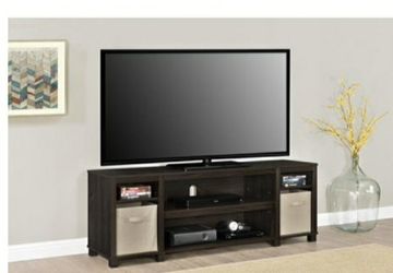 New in box tv stand hold up 60 inch tvs espresso color