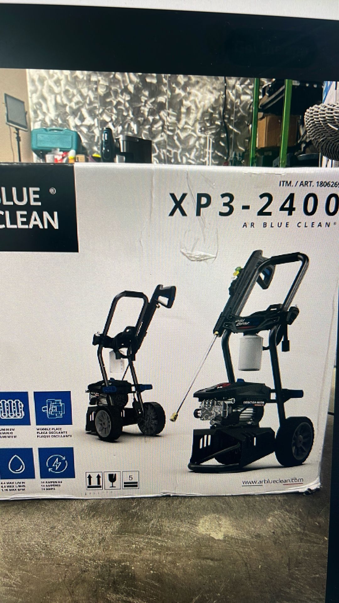 AR Blue XP3-2400 psi Electric Pressure Washer