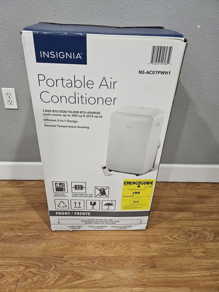 portable air conditioner for 300 square feet 3 in 1 insignia white