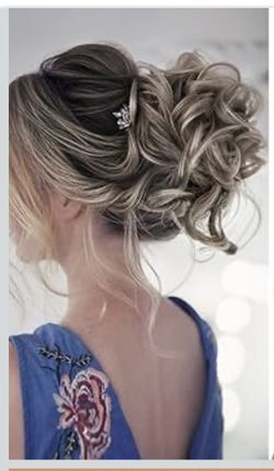 SARLA 2PCS Grey Messy Bun Hair Pieces for Women Wavy Curly Synthetic Hairpieces for Updos with Tendrils Fake Scrunchies Ponytail Extension Ash Grey