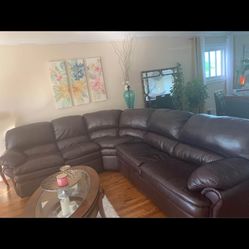 Brown Leather Couch For Sale 