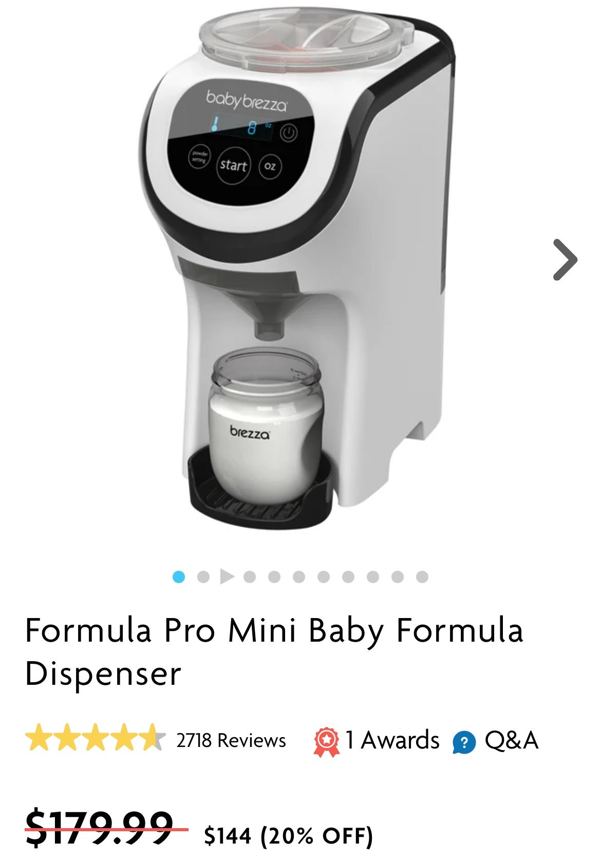 Formula Pro Mini Baby Formula Dispenser
