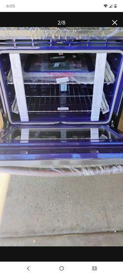 24"wall oven electric LG stainless steel open box,new never install
