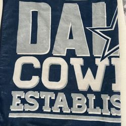 Vintage 90’s Dallas Cowboys Football 70x60 Inch 