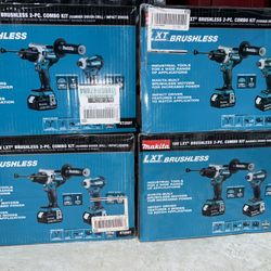 MAKITA BRUSHLESS 2-PC. COMBO KIT (FIRM PRICE) 