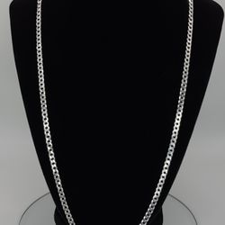 24″ Cuban Chain & 7.5″ Bracelet Set (4 mm 925 Sterling Silver)