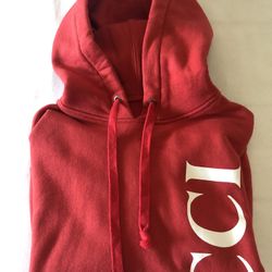 Gucci Graphic Print Hoodie Red Color Size S