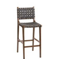 Faux Suede Strap Counter Stools 