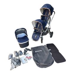 Uppababy Vista Stroller, Rumble Seat And Basinet Bundle