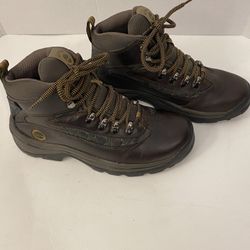 Timberland White Ledge Men’s Sz 7 Leather Mid Trail Hiking Waterproof Boots; Outdoor Performance