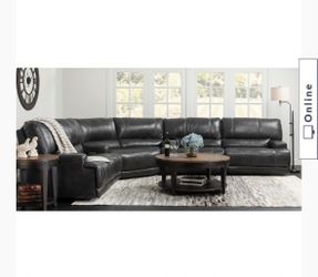 Dash Leather 3 Piece Power Reclining Sectional