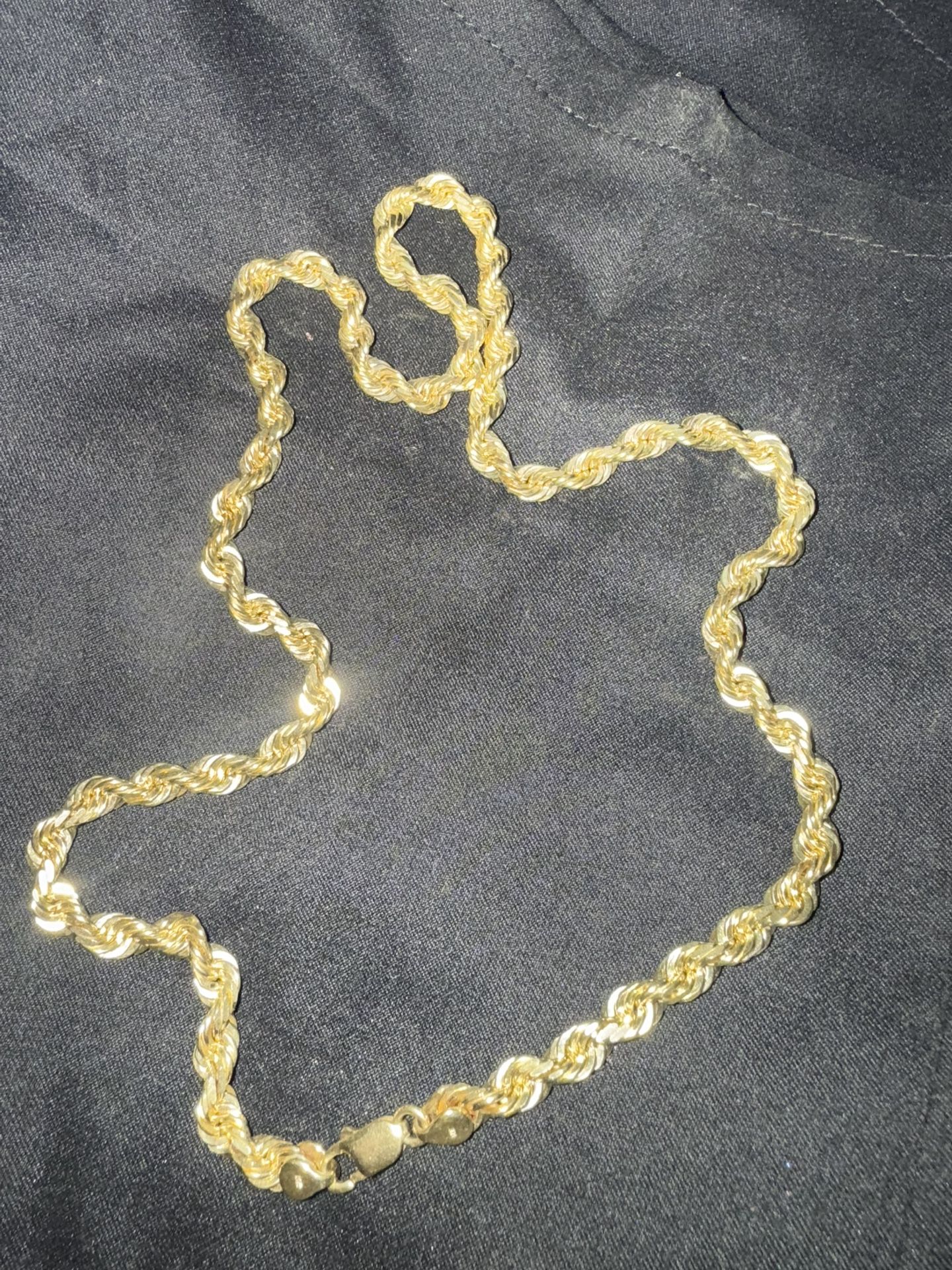 14 K Rope Chain
