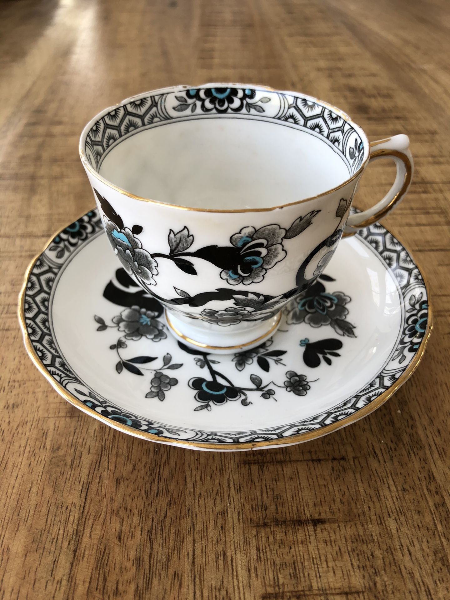 Antique Tuscan English Tea Cup and Saucer