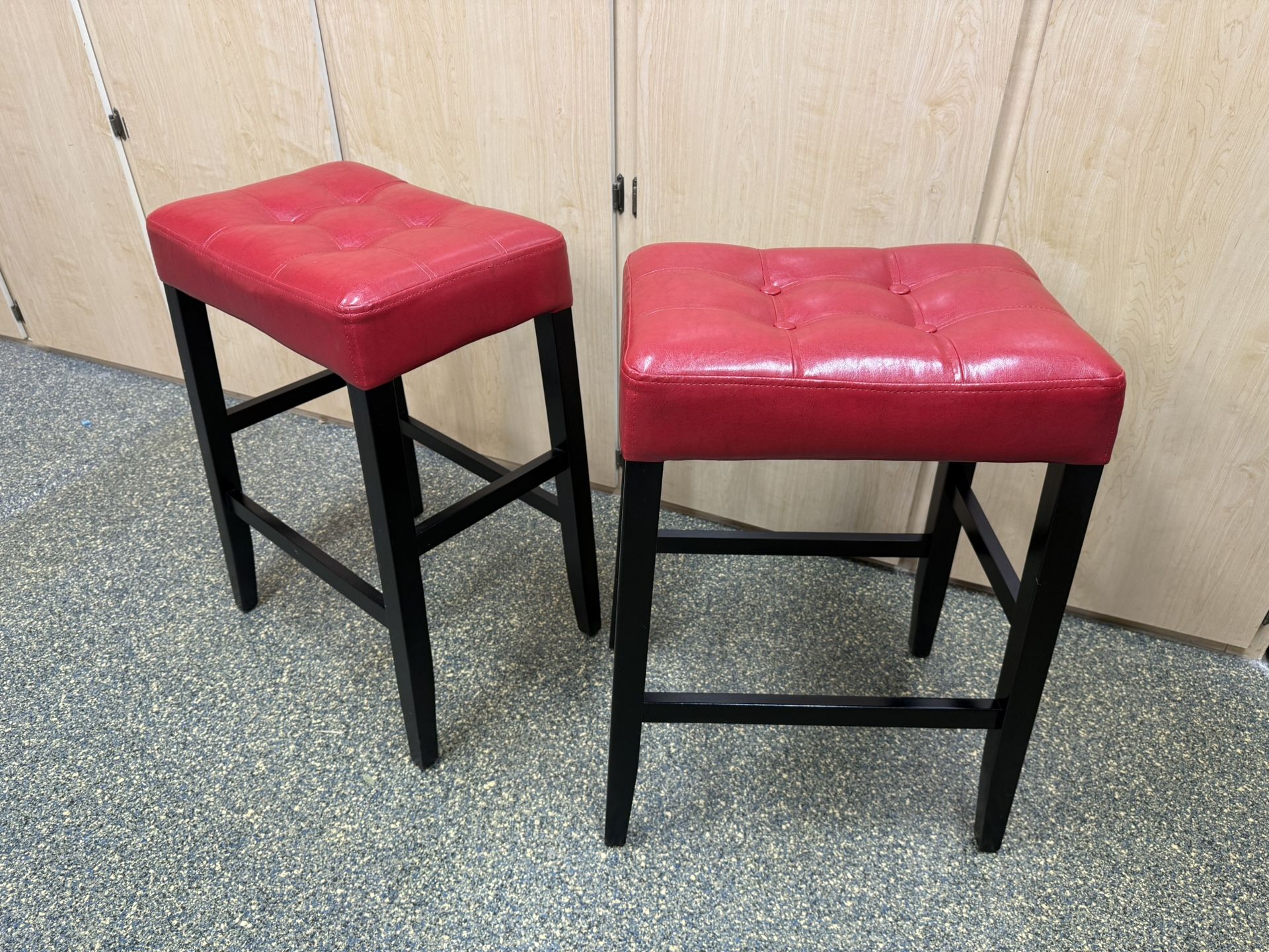 Red & Black Bar Stools