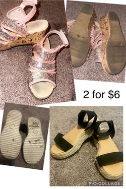 Girls’ Sandals Both For $6 Size 1