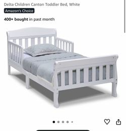 Toddler white bed