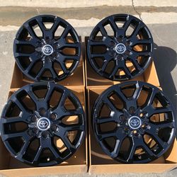 20” Toyota Tundra Platinum original factory OEM rims in new gloss black
