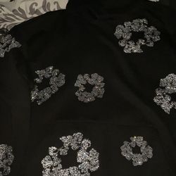 Denim Tears Cashmere Swarovski Cotton Wreath Hoodie