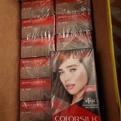 Lot Of 12 Revlon Colorsilk Beautiful Color Permanent Hair Dye 51 Light Brown No Ammonia