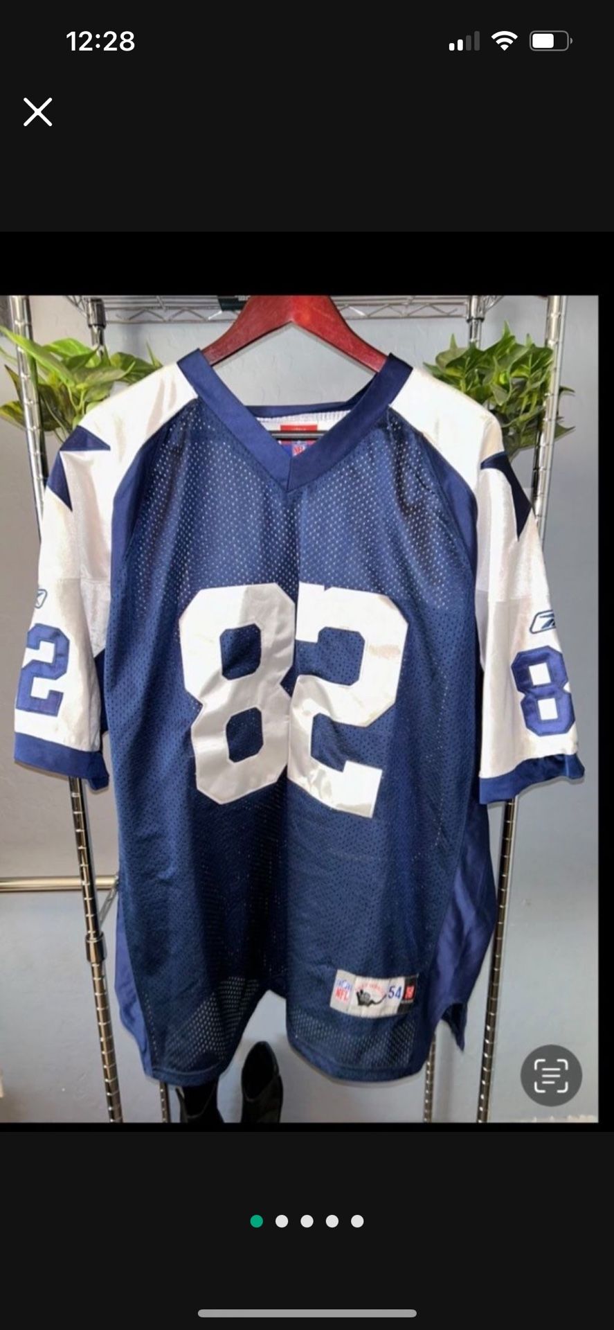 Reebok Gridiron Throwbacks NFL Jersey Dallas Cowboys XL #82 Jason Witten Men's