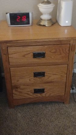 Solid Oak Bedside Tables