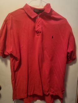 Red Polo Shirt Size L