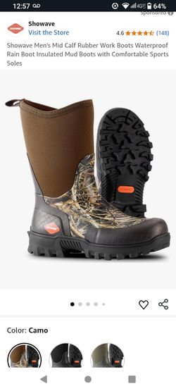 Showave Rubber Boots Size 8