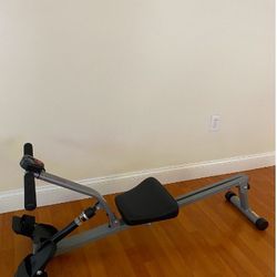 Adjustable Resistance Rowing Machine with Digital Monitor