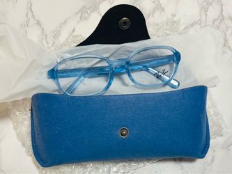 Ray-Ban Junior RB 1554 Clear Blue Frames + Original Blue Case – Mint Condition