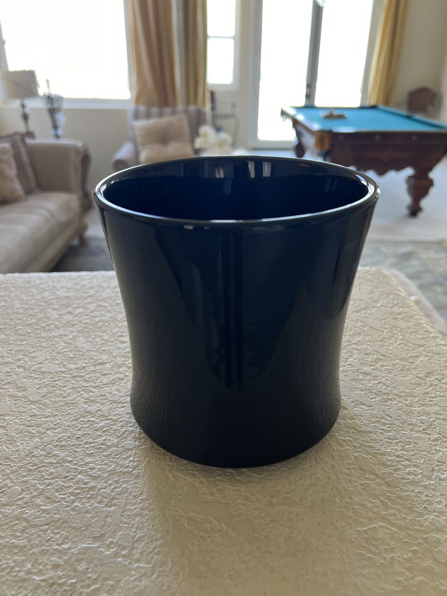 New Black Glossy Ceramic Planter Pot