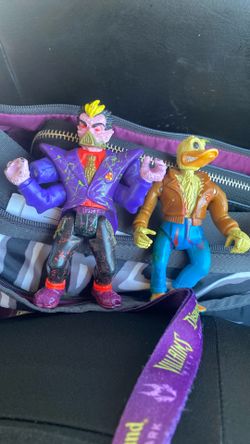 2 Vintage Action Figures Teenager Mutant Ninja Turtles 
